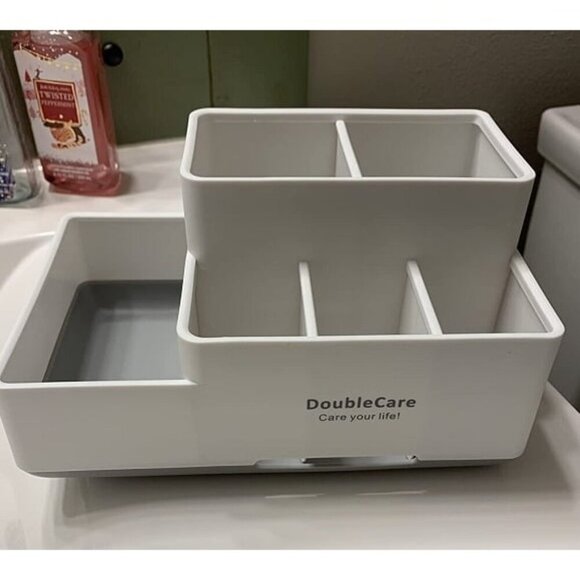 New Toothbrush Holder with Anti-Slip, Bathroom Organizer Countertop Detachable - Picture 1 of 2